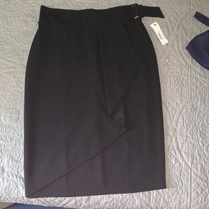 Women’s black zipper dress skirt